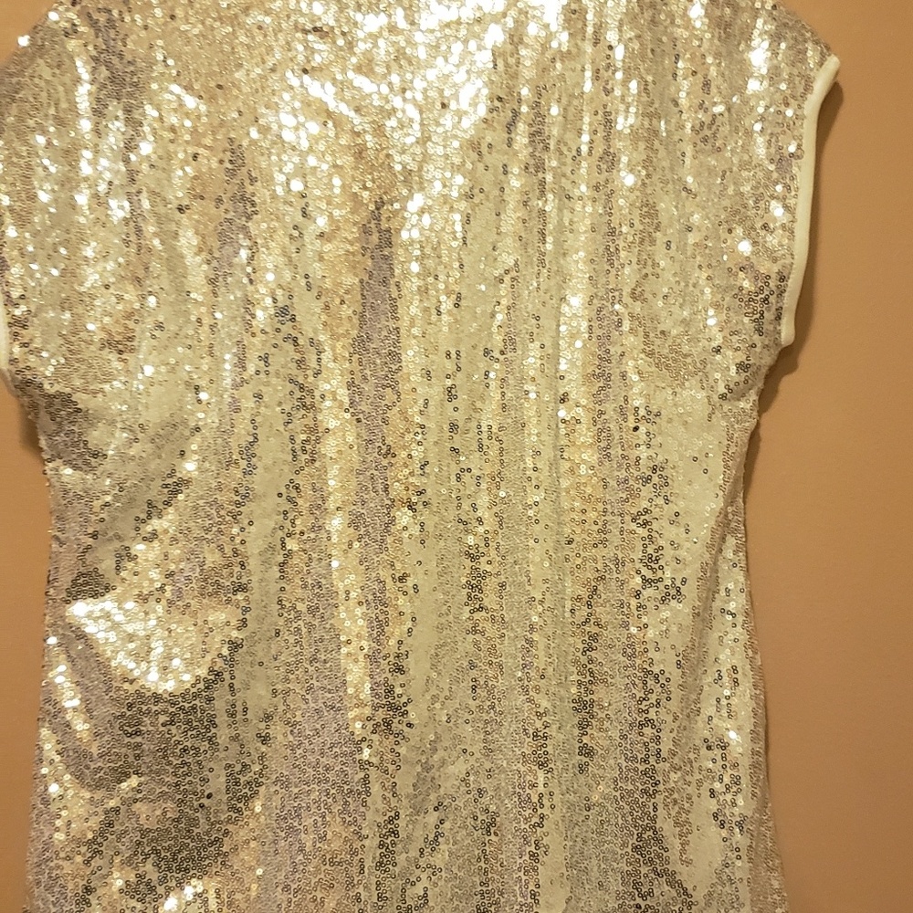 White Sequined T-shirt